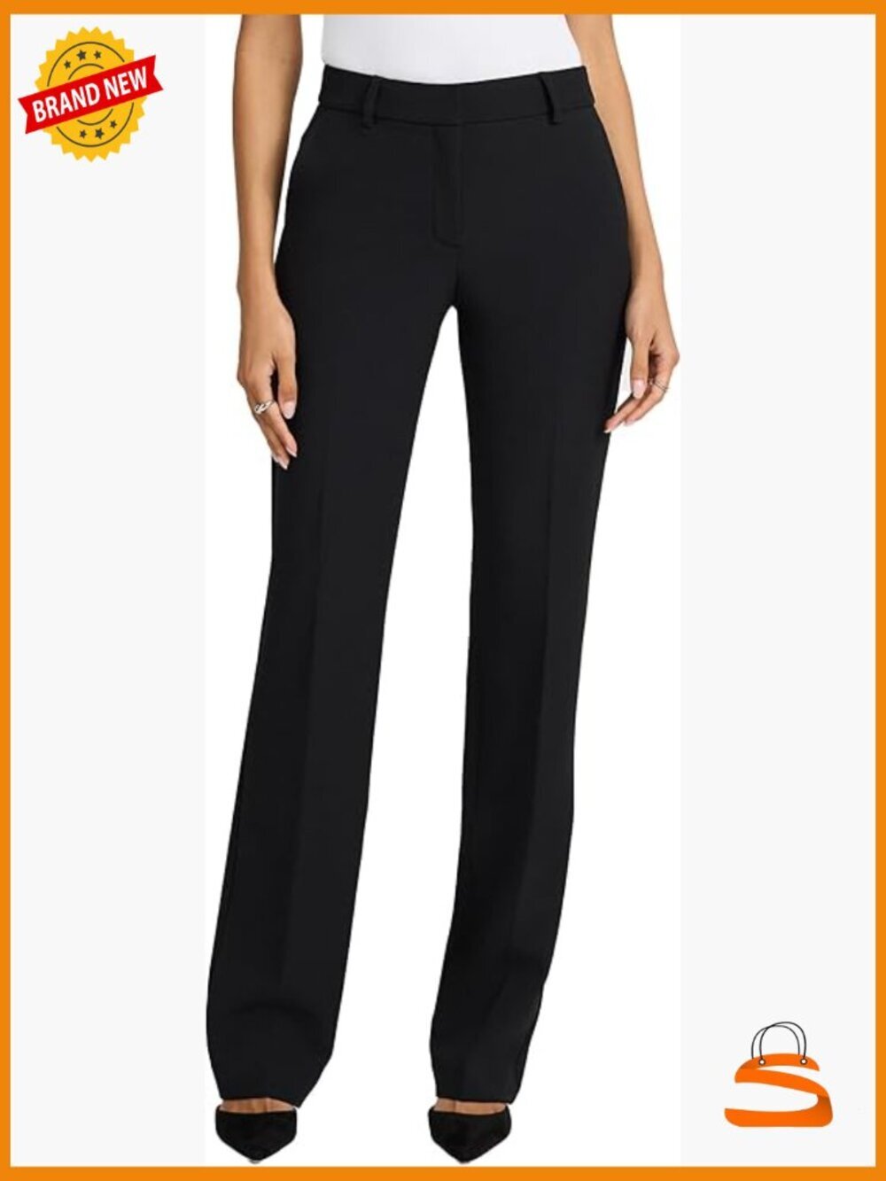 Mid Rise Stretch Bootcut Dress Pants – Flattering Work to Casual